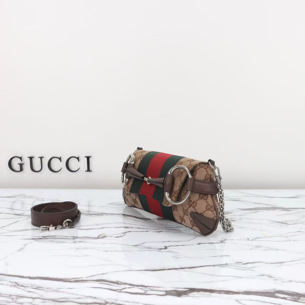 Gucci Horsebit Chain Shoulder Bag - Image 2