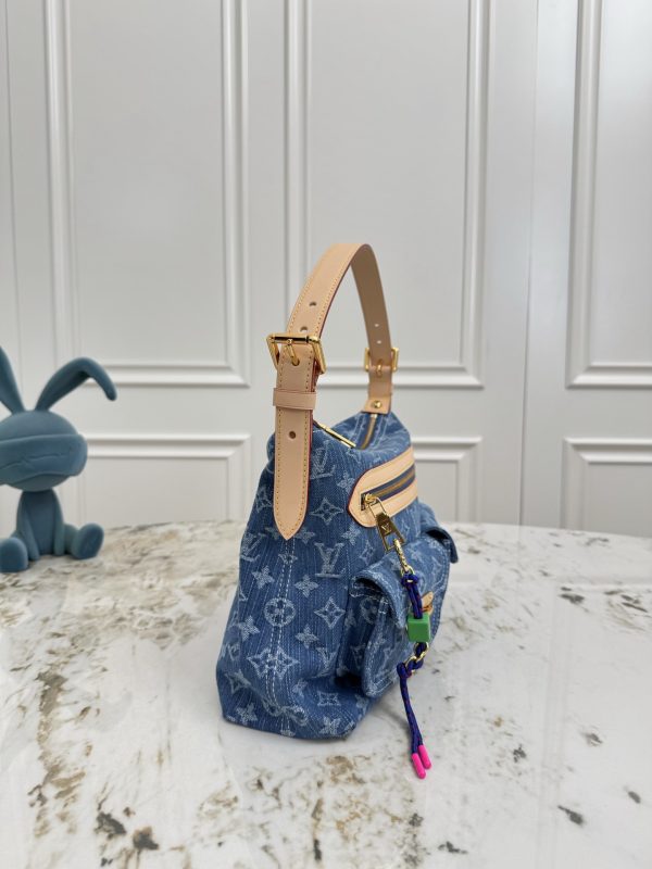 LV Baggy Monogram Denim Bag