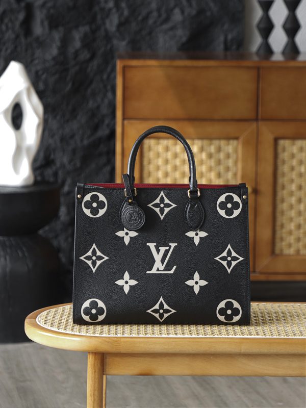 LV OnTheGo MM Bicolor Monogram Empreinte Bag - 10A Mirror Version