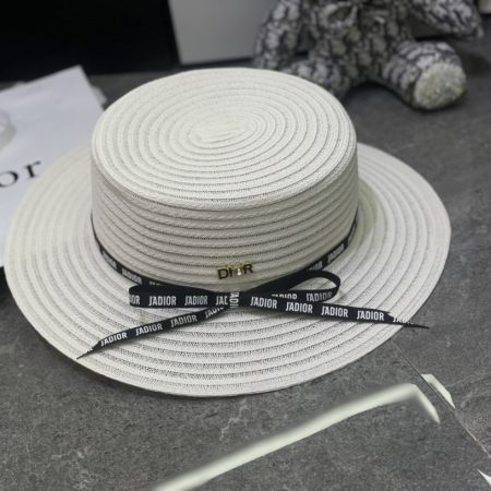 DIOR Flat-Brimmed Straw Hat - Image 2
