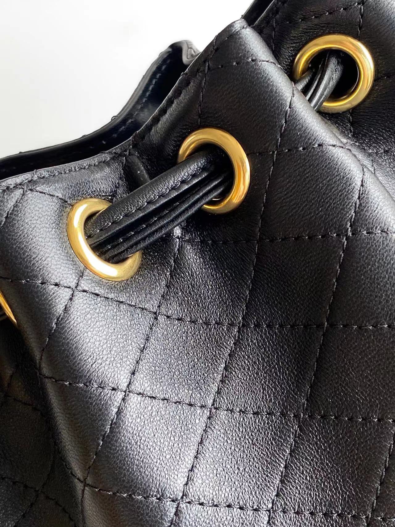 Saint Laurent YSL Cassandre Quilted Buck Bag Black Top Quality - Image 6
