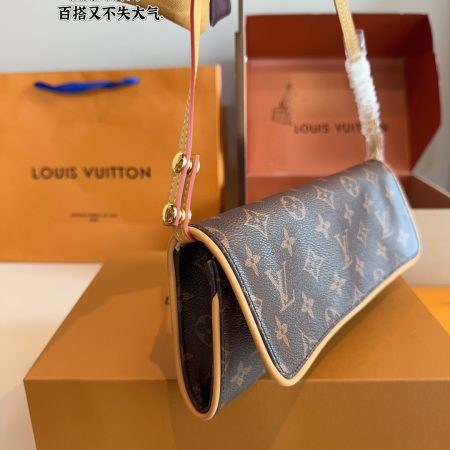 LV Vintage Monogram Canvas Pochette Twin GM Crossbody Bag - Image 3