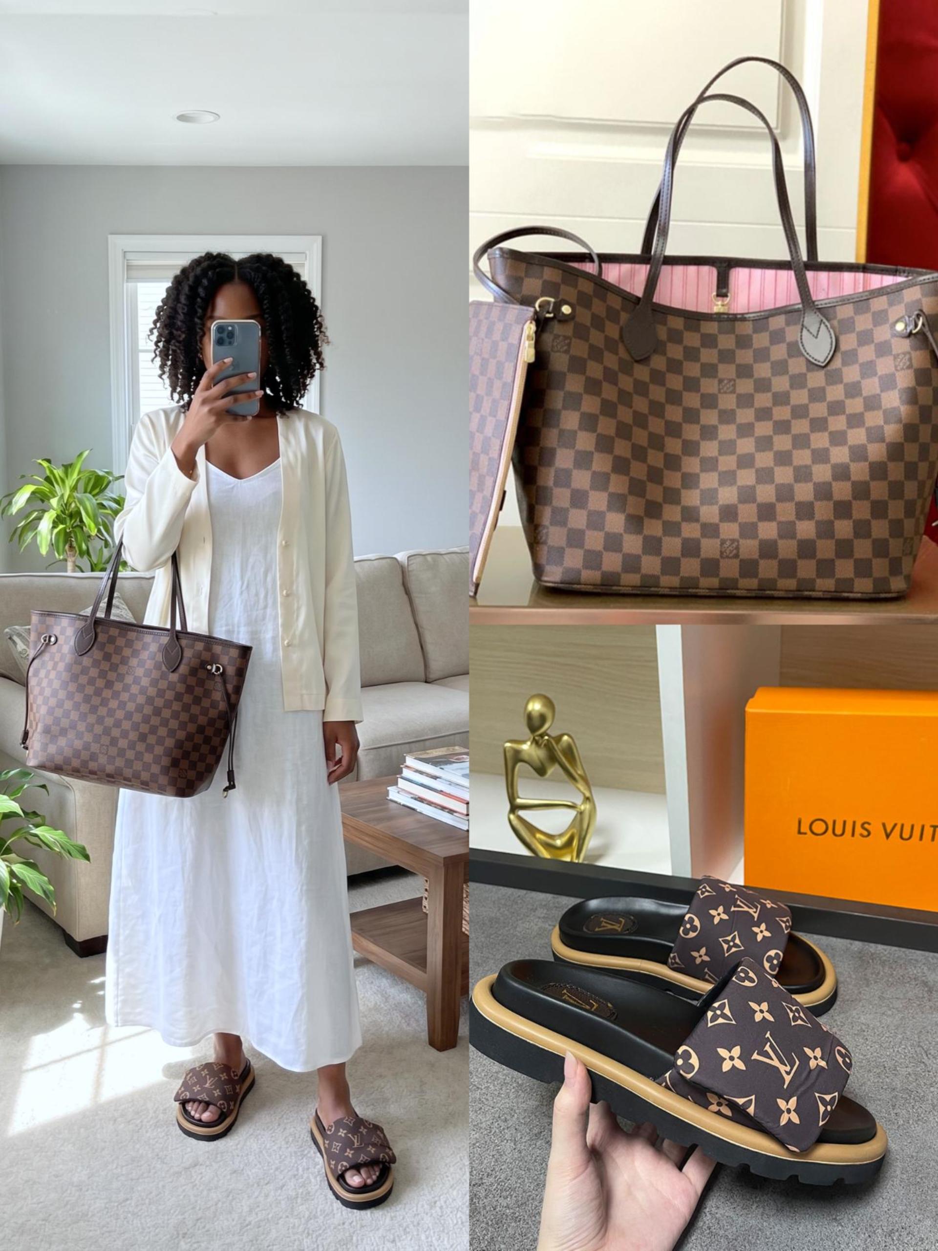 LV Shoes & Bag Set - Image 1