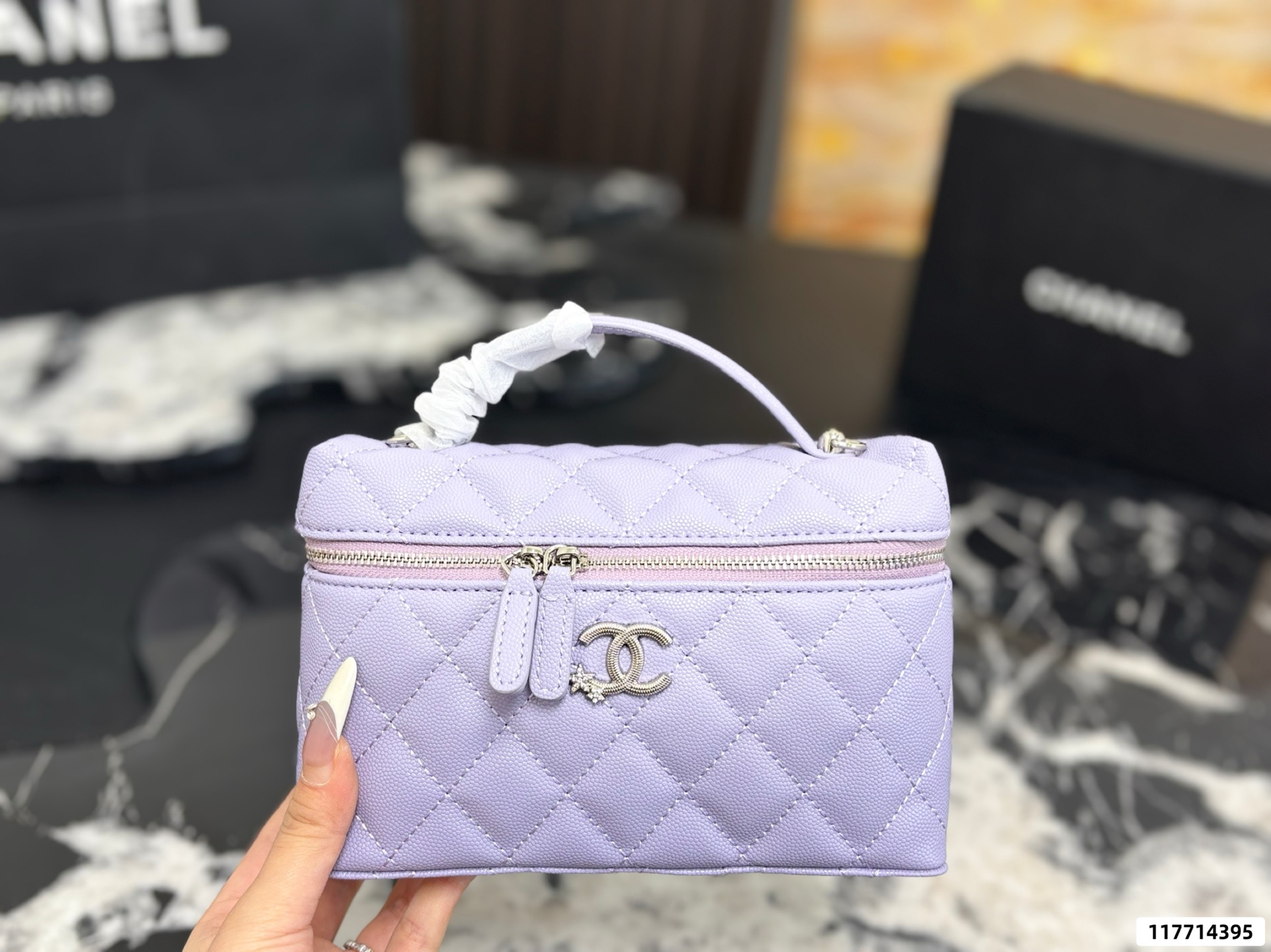 Chanel Vanity with chain Bag - Image 5
