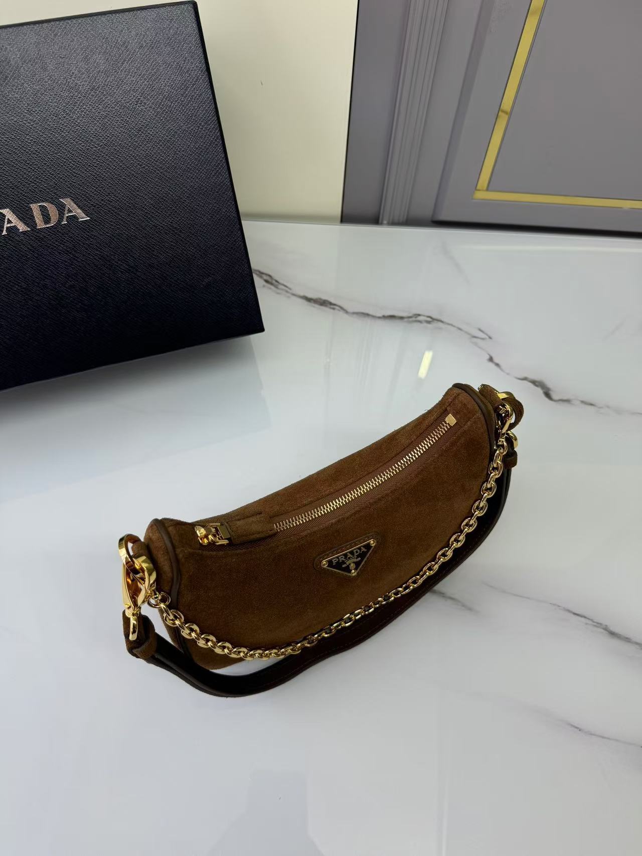 Prada Re-Edition Suede Mini Bag - Image 4