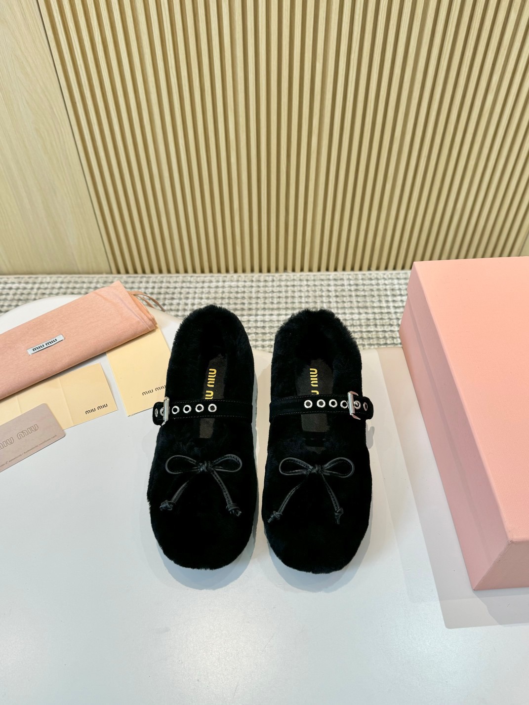 Miu Miu Fuzzy Flats - Image 1