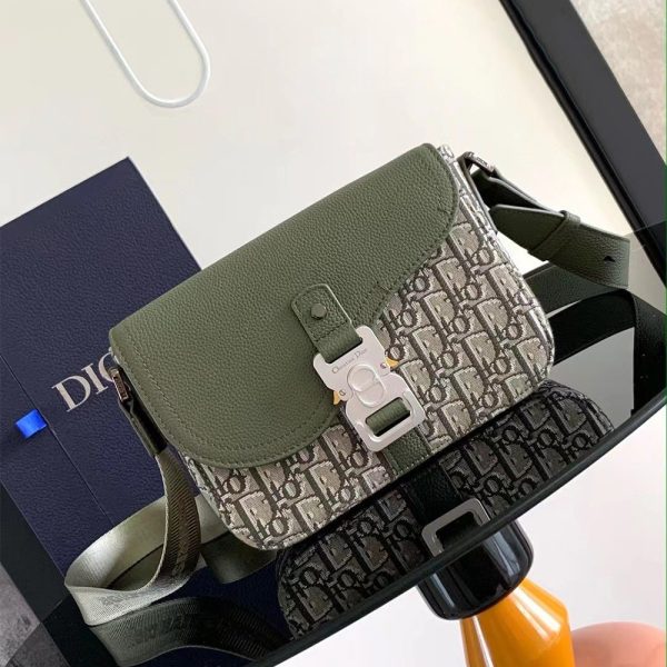 Dior Oblique Small Saddle Flap Messenger Bag
