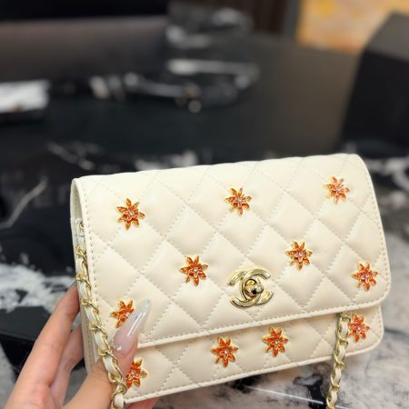 Chanel WOC Badge Chain Clutch - Image 2