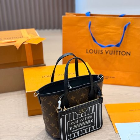 LV Neverfull BB Bandouliere Inside Out Tote Bag - Image 13