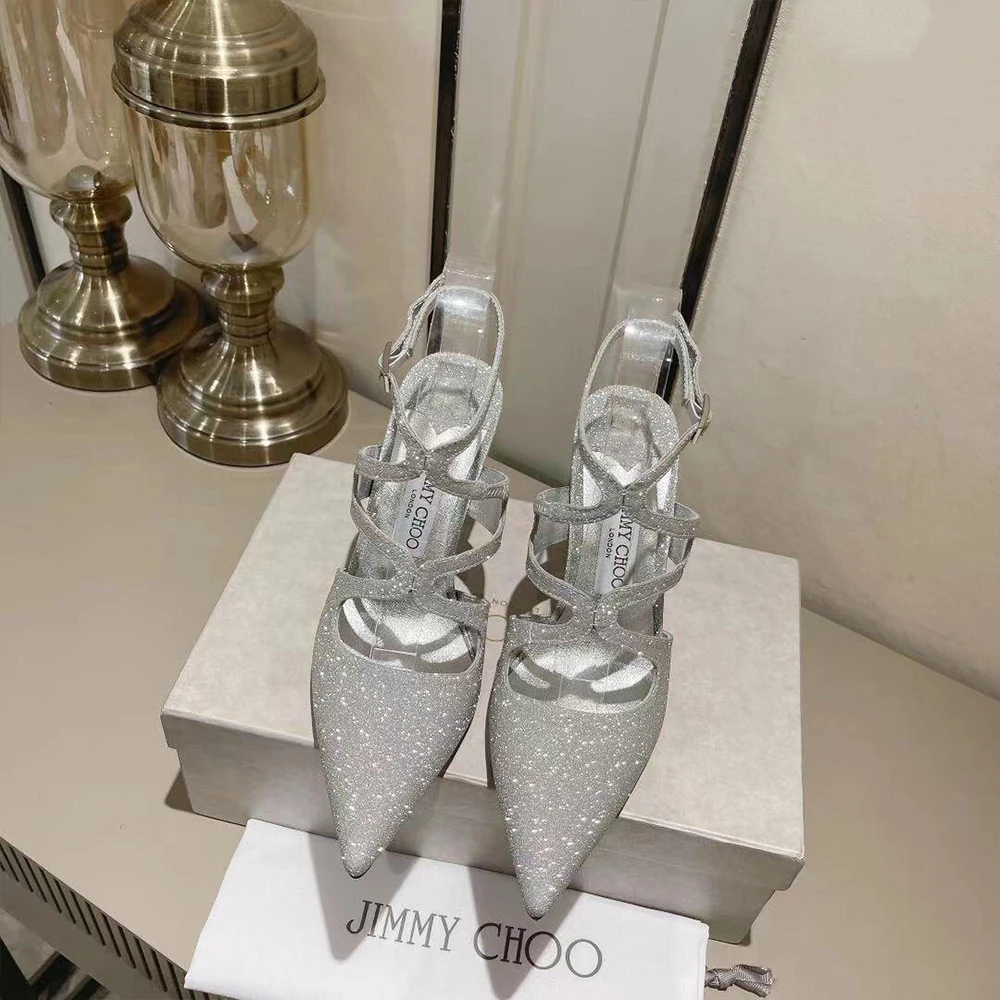 Jimmy Choo Patent Leather Azia  Heels - Image 4