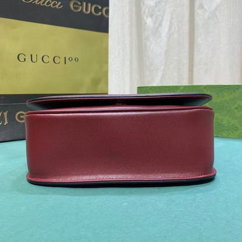 Gucci Blondie Shoulder Bag in Rosso Ancora Red - Image 7