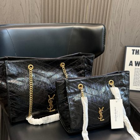 Saint Laurent NIKI Shopping In Vintage Leather