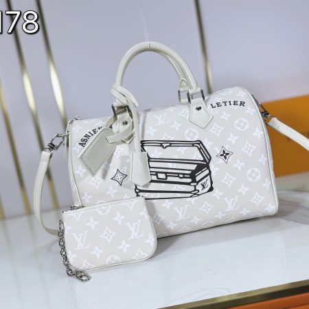 LV Speedy 30 Graffiti Pillow Bag - Image 8