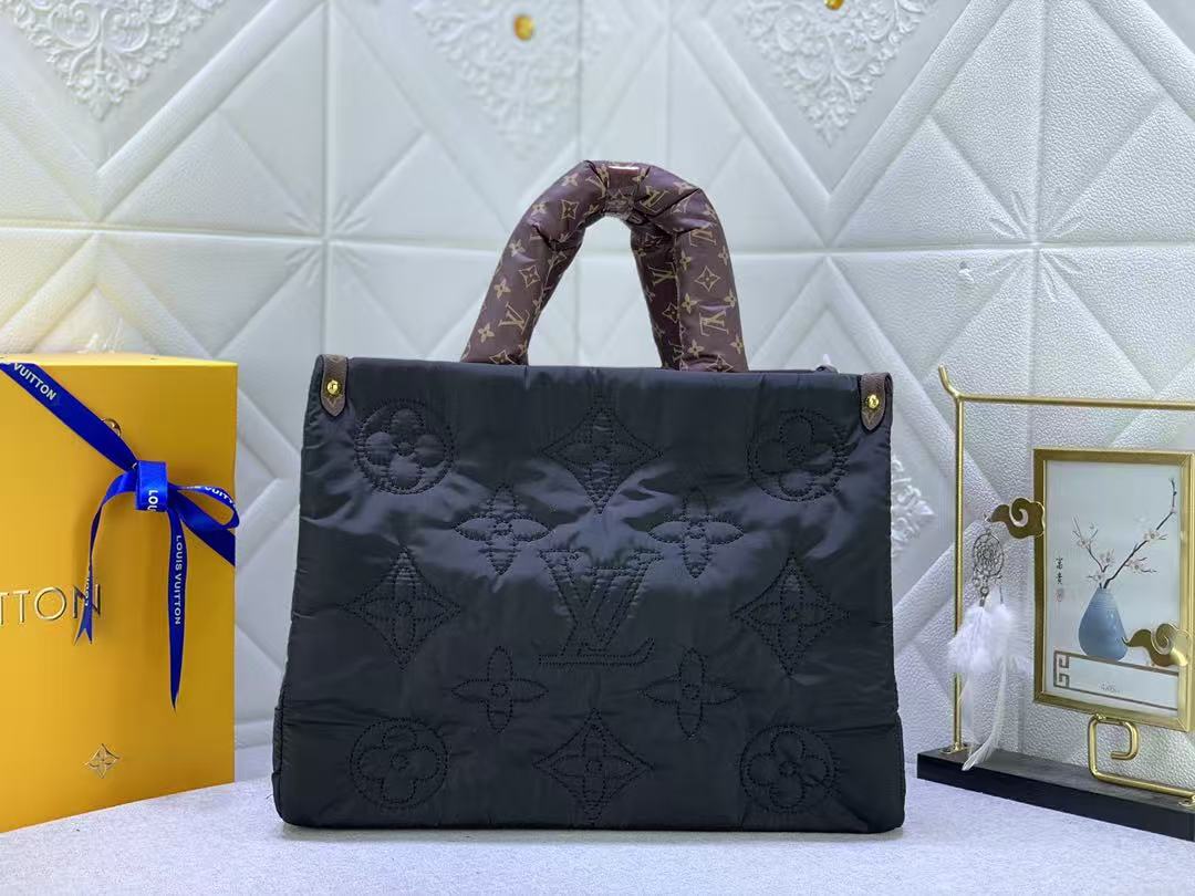 LV Econyl Monogram Pillow OnTheGo Tote Bag Mirror Version - Image 1