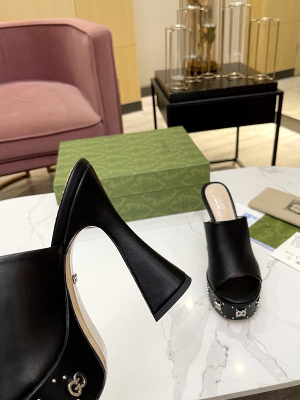 Gucci GG platform mules