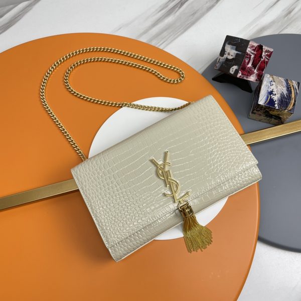 YSL Kate 24cm Crocodile Pattern Bag - 10A