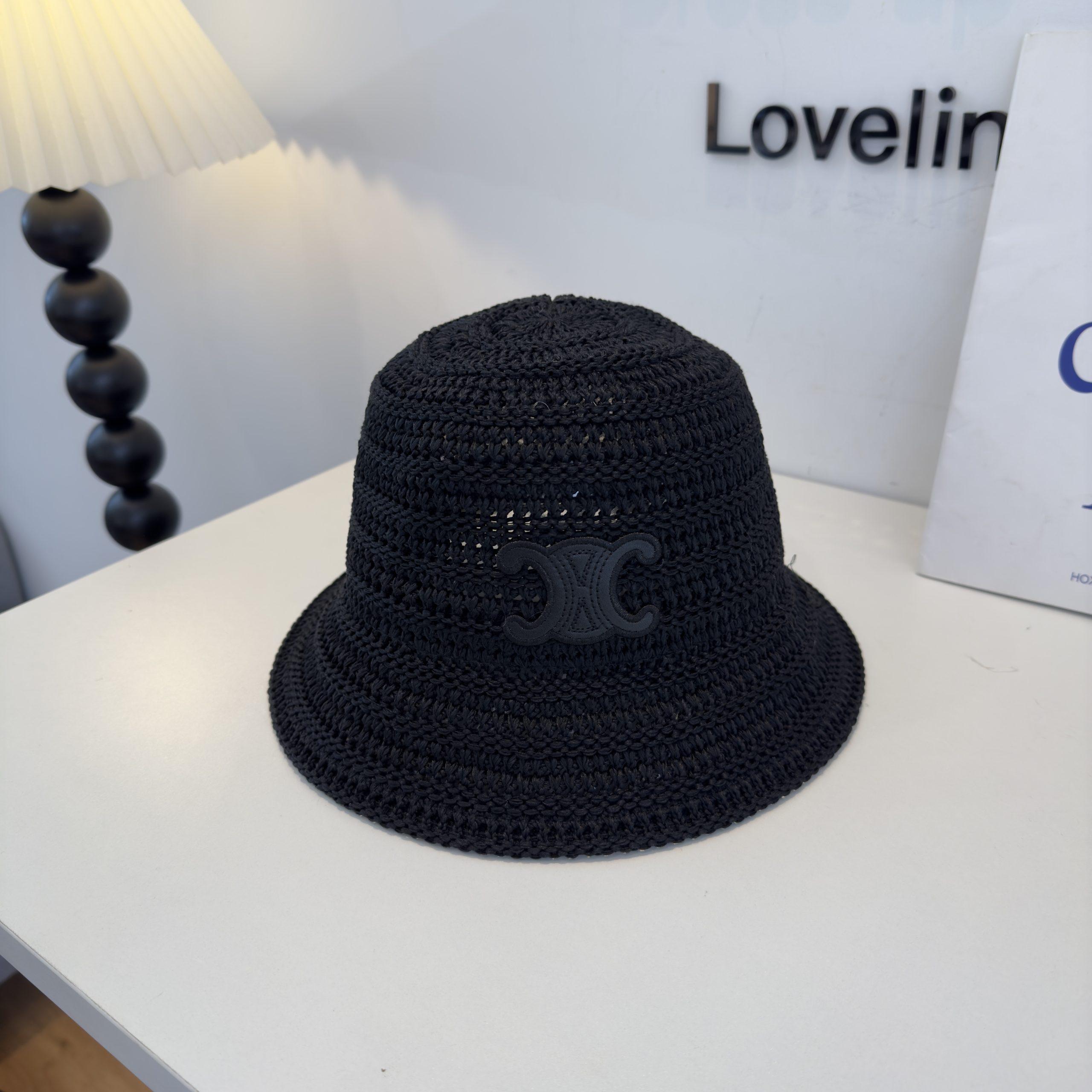 Céline Knitted Boater Hat - Image 4