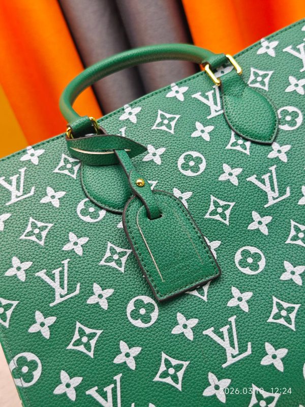 LV Green & White Monogram OnTheGo PM Bag