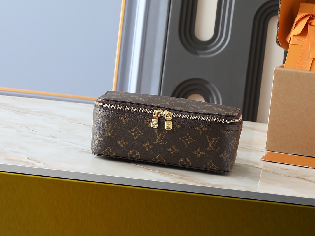 LV Monogram Storage Case Makeup Bag - Image 2