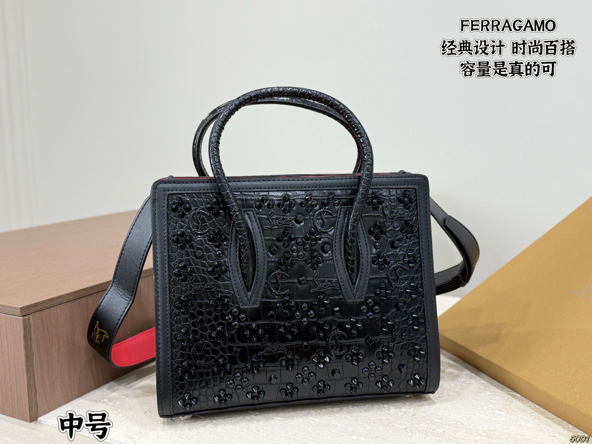 Christian Louboutin Ferragamo Handbag - Image 4