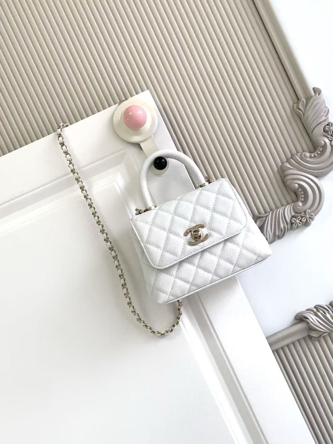 Chanel Mini Coco Handle Chain Shoulder Bag - Image 2