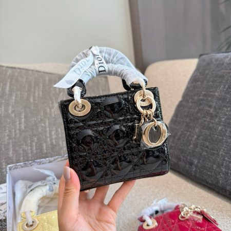 Dior Mini Lady Bag - Lacquered Calfskin