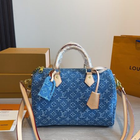 LV Denim Speedy Handbag
