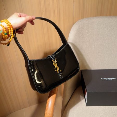 Saint Laurent Le 5 à 7 Hobo Shoulder Bag Laquered - Image 3
