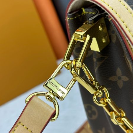 LV Smooth Dauphine MM Black Bag - Image 13