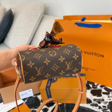 LV Nano Speedy Bag With Scarf - Image 2