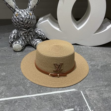 LV Flat-Top Straw Ha - Image 8