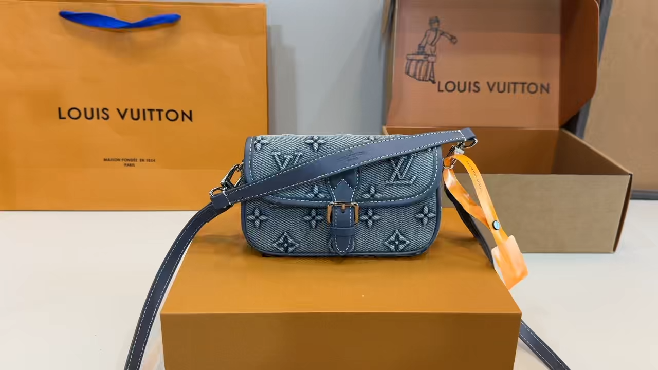 LV Baguette Denim Bag - Image 1