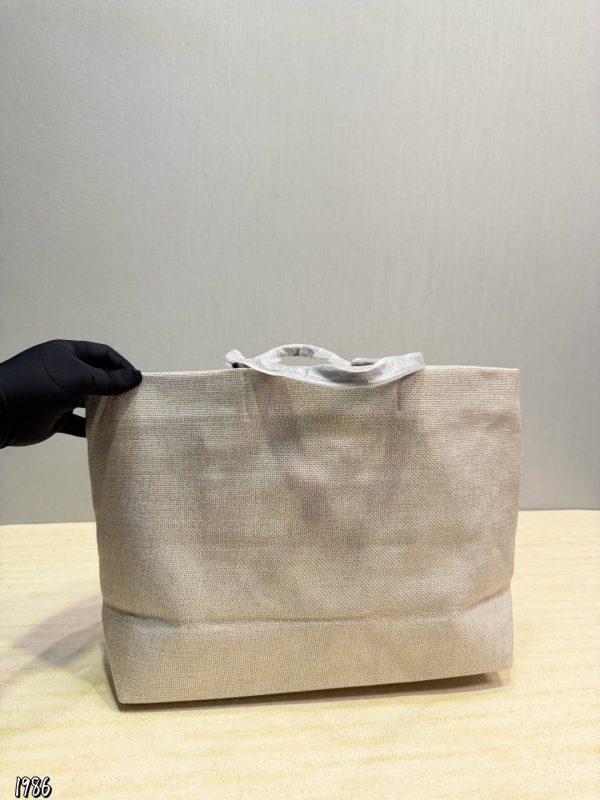 Prada Raffia Tote Bag