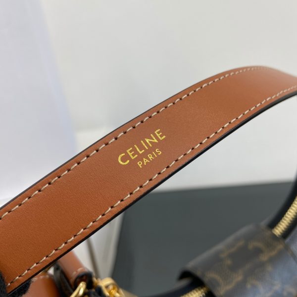 Celine Triomphe Canvas&Leather hand shoulder bag