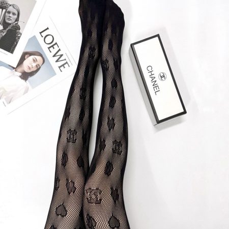 Chanel Black Fishnet Stockings
