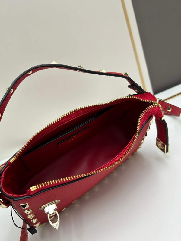 Valentino Garavani Rockstud Shoulder Bag Women Red