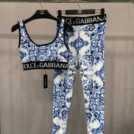 Dolce & Gabbana Majolica-print Jersey Leggings