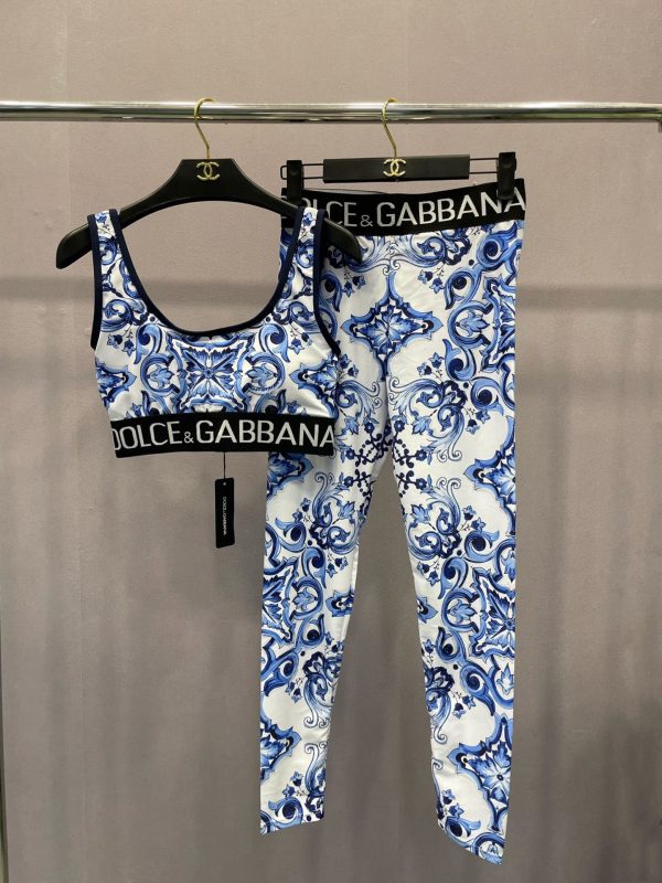 Dolce & Gabbana Majolica-print Jersey Leggings