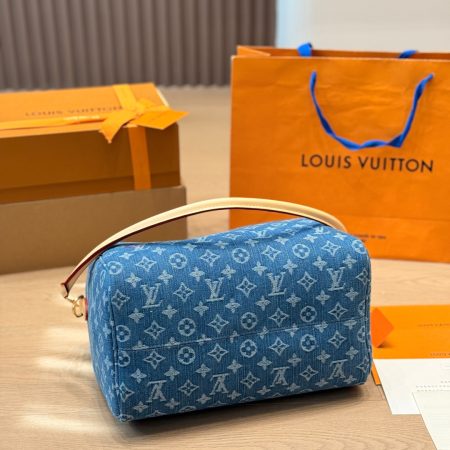 LV Speedy Soft 30 Monogram Denim Bag - Image 10