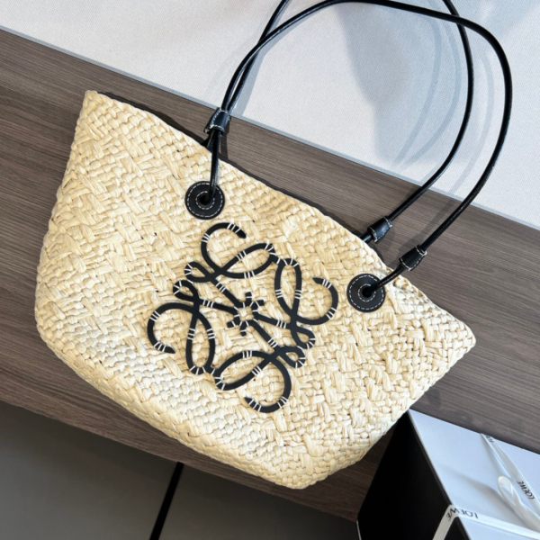 Loewe Anagram Basketa Bag Black