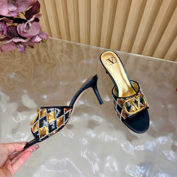 Valentino Women VLogo Slide Pumps