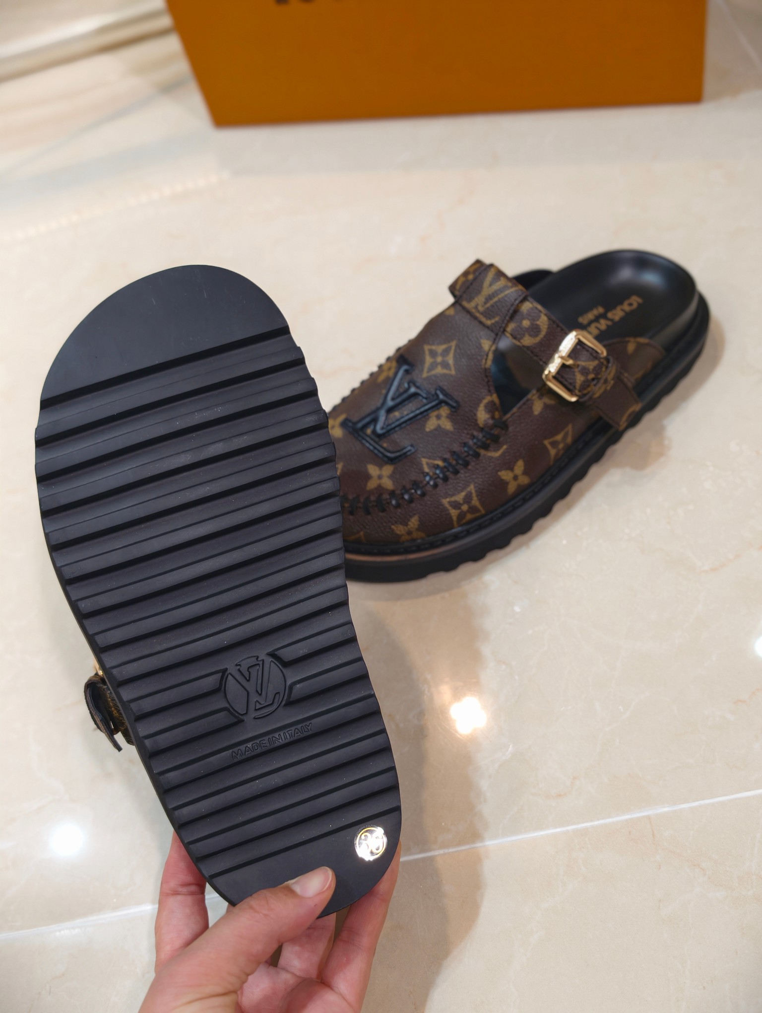 LV Easy Monogram Mules - Image 12