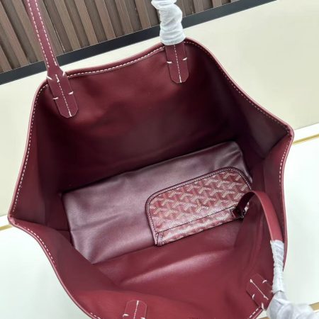 Goyard Saint Louis Bag Burgundy - Image 6