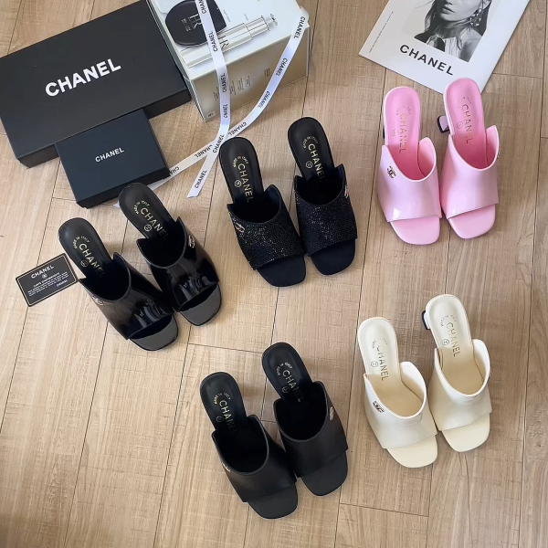 Chanel high-heeled sandals