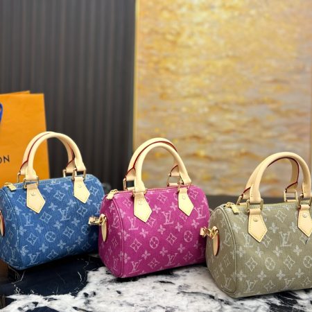 LV Denim Pillow Bag - Image 2