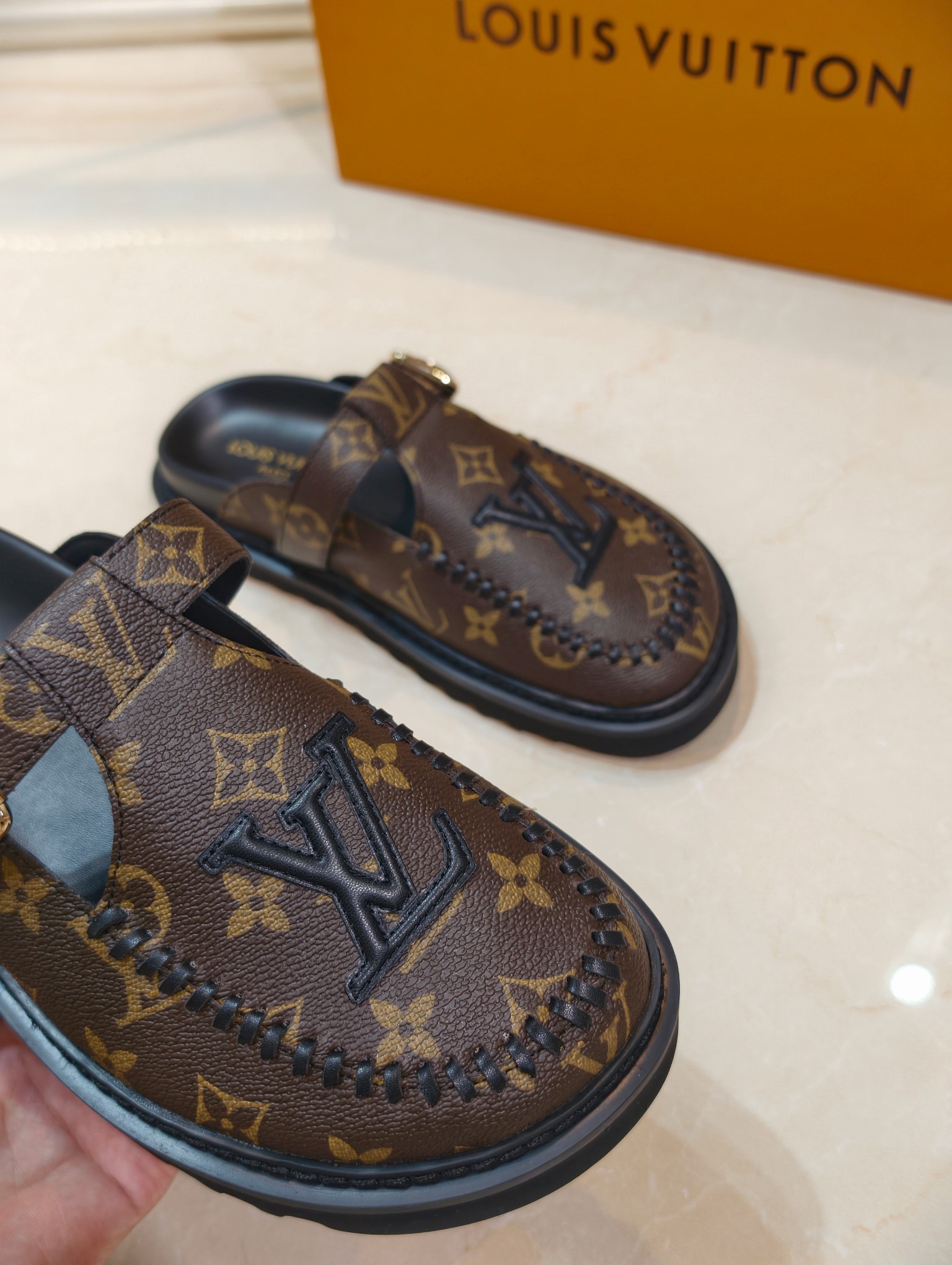 LV Easy Monogram Mules - Image 7