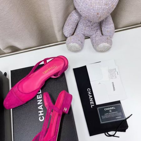 Chanel Slingbacks Pink Fuschia - Image 4