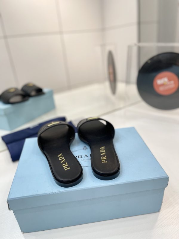 Prada Triangle-logo Sandals