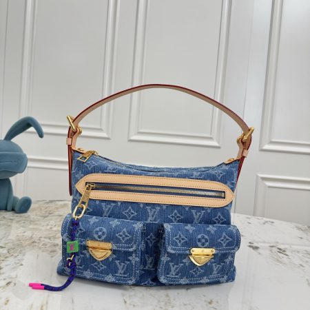 LV Baggy Monogram Denim Bag