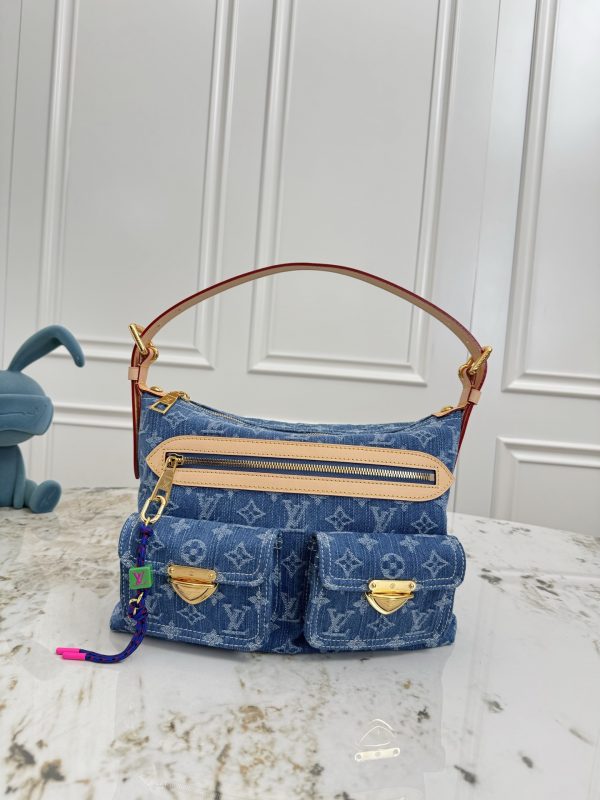 LV Baggy Monogram Denim Bag